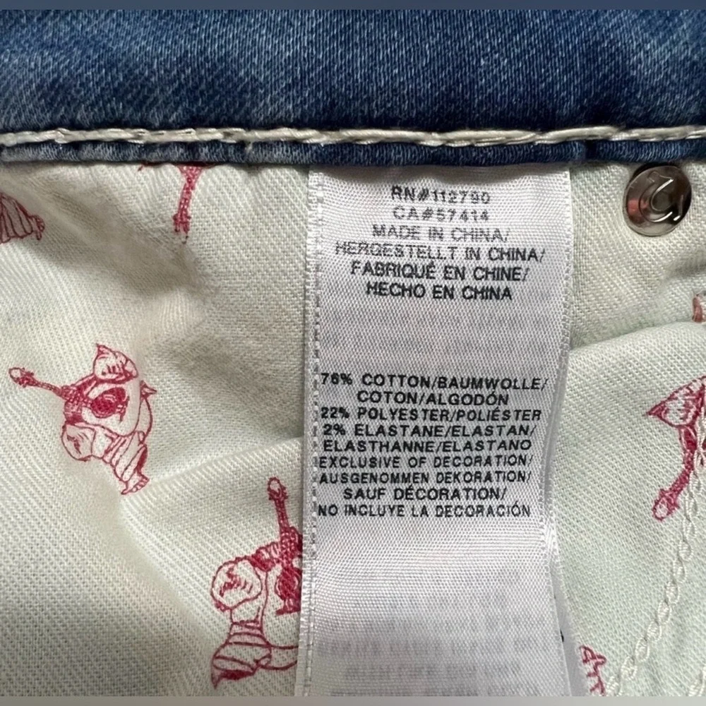 TRUE RELIGION CURVY SKINNY FLAP NAT BT JEAN WOMEN'S - Picture 13 of 16